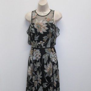 Tahari Long Floral Print Dress TAH1805